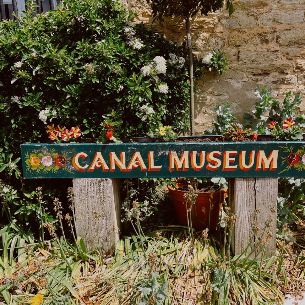 The Canal Museum sign in northamptonshire.